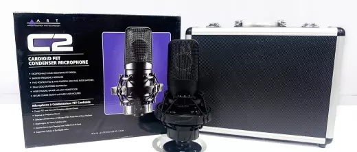 ART Pro Audio - C2 Cardioid Side Address Studio Microphone with Pad & Roll Off 3